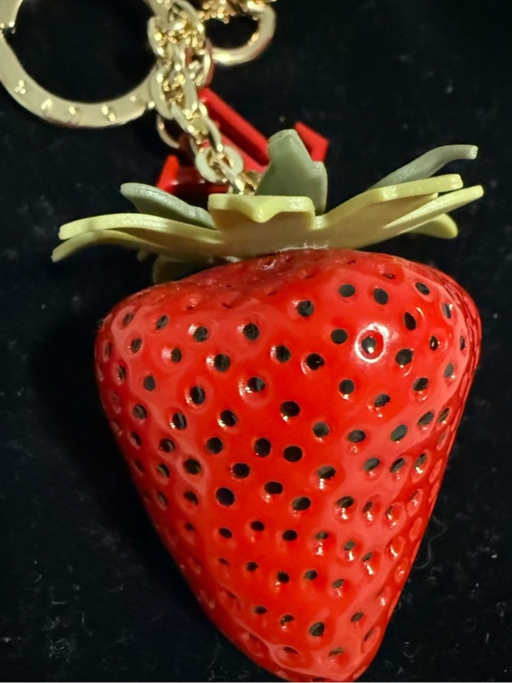 Keychain/bagcharm gorgeous 🍓 
hanging Charm with Monogram hanging charm! - Picture 7 of 9